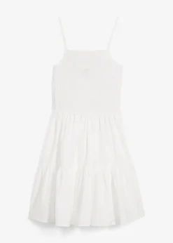 bonprix Robe à fines bretelles 100% coton|Femme Robes