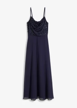 Femme bonprix Mode Festive|Robes|Robe à fines bretelles et haut à sequins brodés