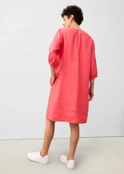 bonprix Robe 100 % lin, manches 3/4|Femme Premium