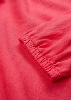 bonprix Robe 100 % lin, manches 3/4|Femme Premium