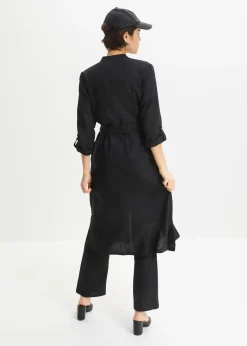 bonprix Robe à poches en lin et viscose|Femme Robes