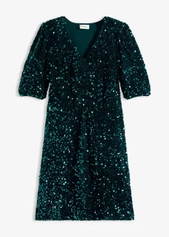 bonprix Robe à sequins|Femme Robes