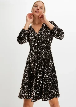 bonprix Robe à sequins|Femme Robes