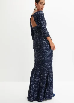 Femme bonprix Tailles Petite|Mode Festive|Robe à sequins avec découpe dos