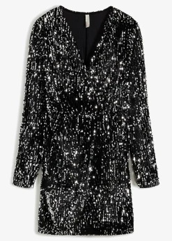 bonprix Robe à sequins en velours doux|Femme Robes|Tailles Petite
