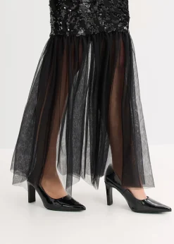 Femme bonprix Mode Festive|Robes|Robe à sequins et base volantée