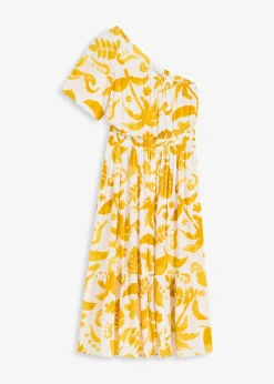 bonprix Robe asymétrique imprimée en viscose texturée|Femme Robes