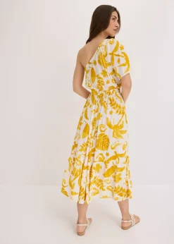 bonprix Robe asymétrique imprimée en viscose texturée|Femme Robes