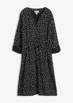 bonprix Robe blouse en viscose fluide|Femme Robes