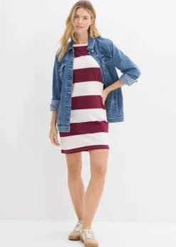 Femme bonprix Basiques|Robes|Robe boxy, 100% coton