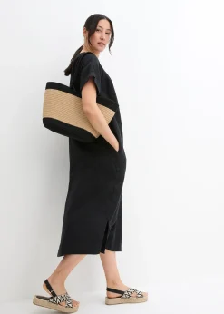 bonprix Robe caftan 100 % lin|Femme Premium|Robes