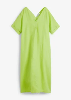 bonprix Robe caftan 100 % lin|Femme Premium|Robes