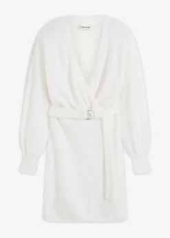 Femme bonprix Maille|Robes|Robe cintrée en maille avec accessoire