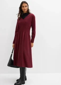 Femme bonprix Robes|Robe confortable avec plis décoratifs