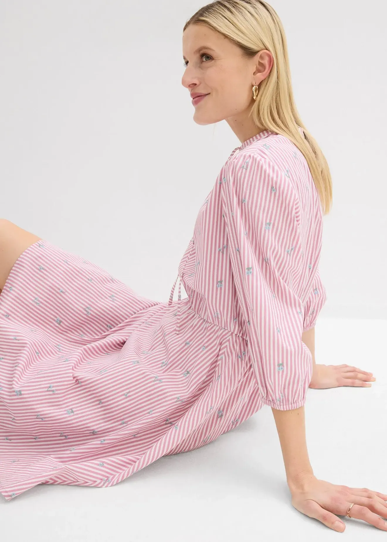 bonprix Robe courte 100% coton|Femme Robes