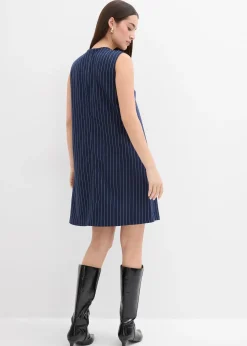 Femme bonprix Robes|Robe courte à rayures tennis, viscose mélangée