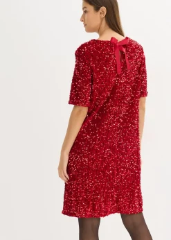 bonprix Robe courte à sequins|Femme Robes