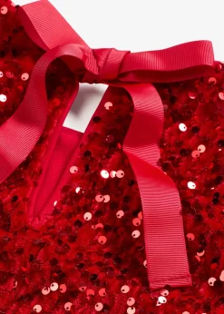 bonprix Robe courte à sequins|Femme Robes