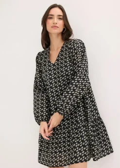 bonprix Robe courte effet froissé|Femme Robes
