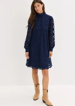 bonprix Robe courte en dentelle|Femme Robes