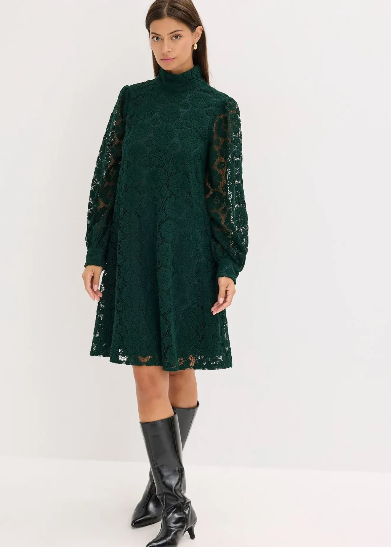 Femme bonprix Robes|Robe courte en dentelle