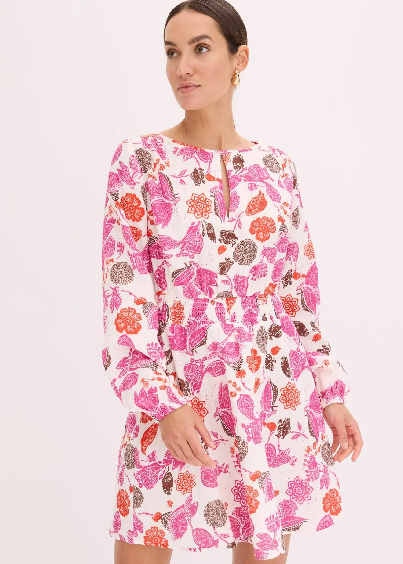 bonprix Robe courte en gaze de coton|Femme Robes