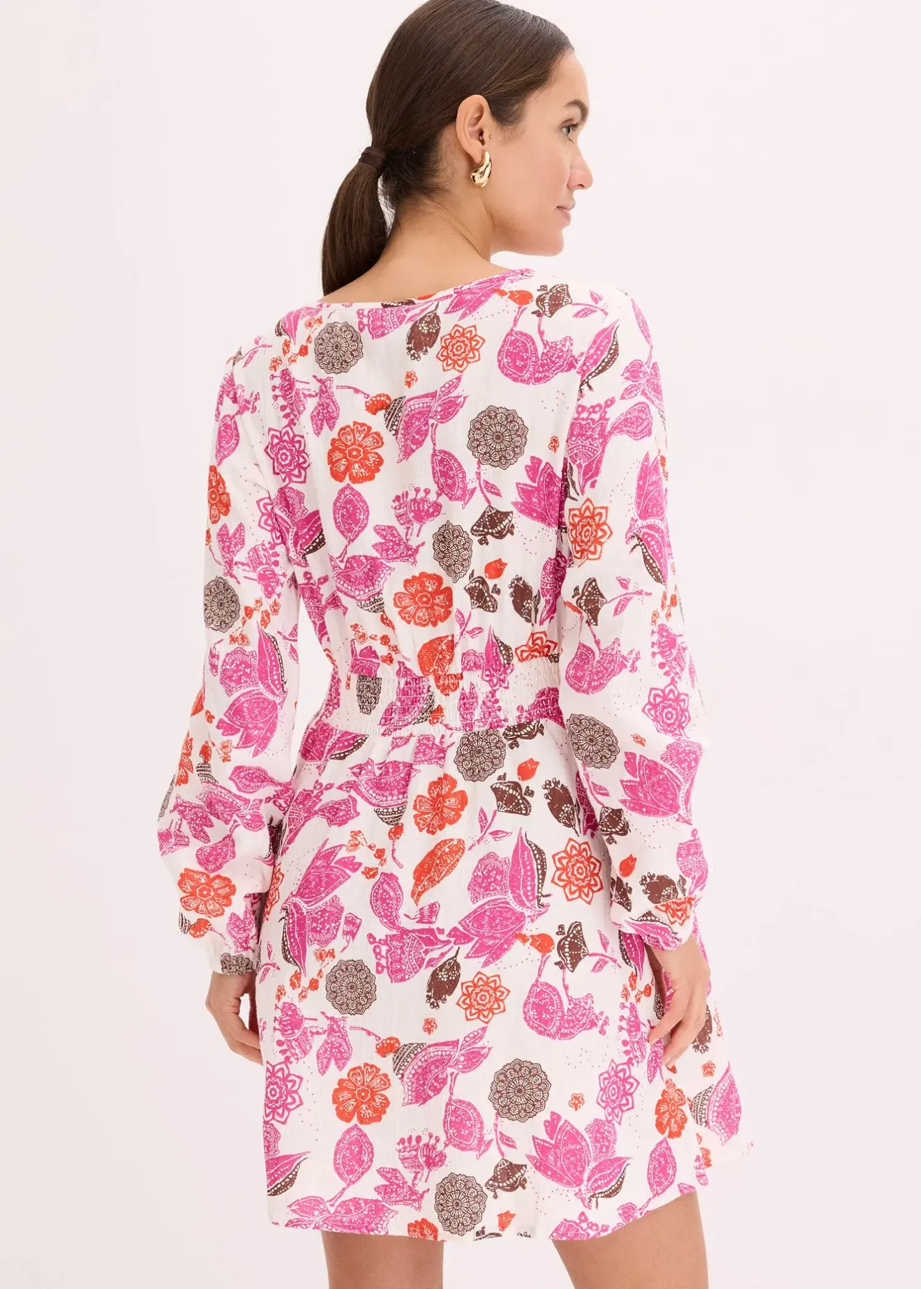 bonprix Robe courte en gaze de coton|Femme Robes