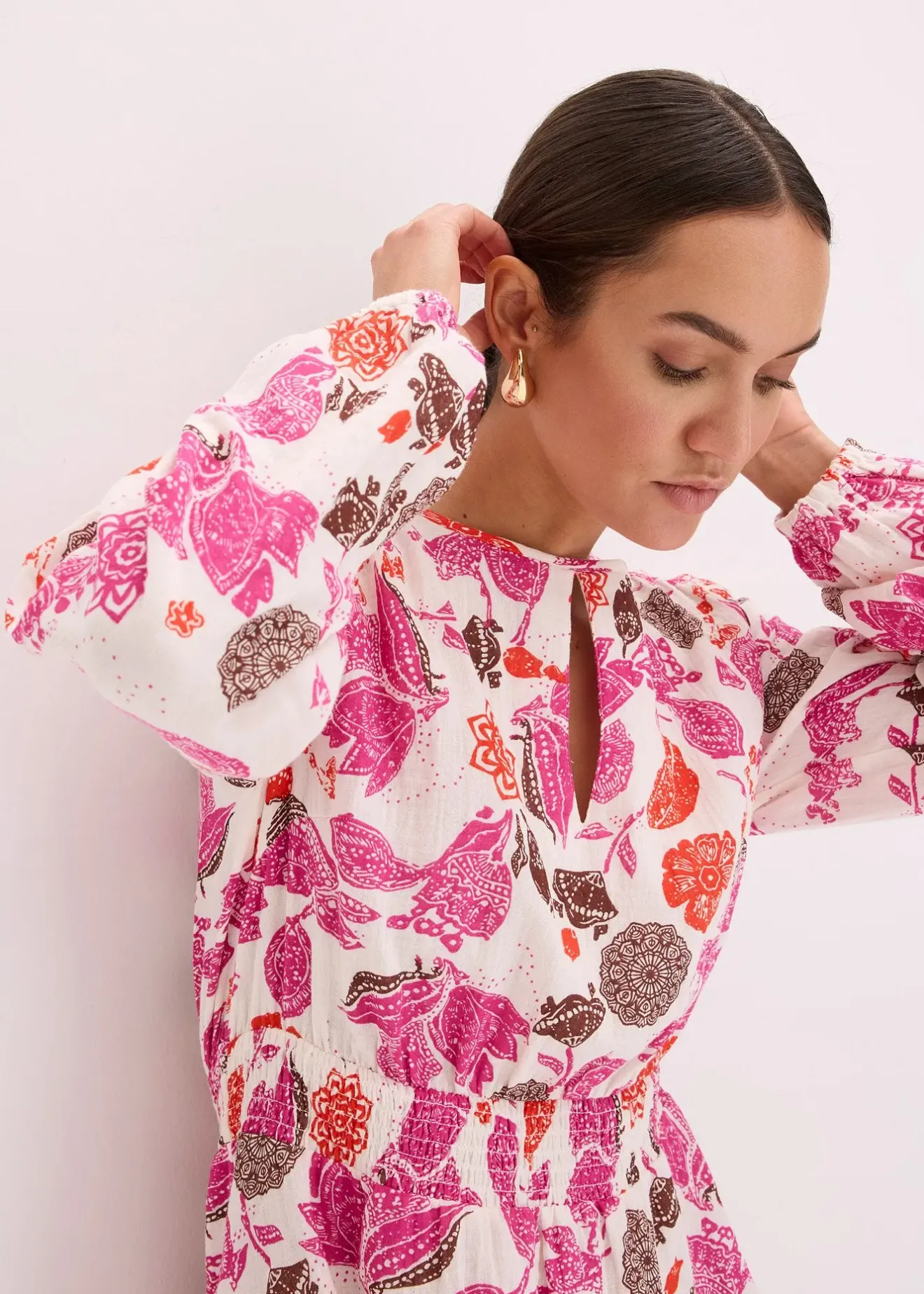 bonprix Robe courte en gaze de coton|Femme Robes