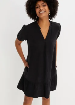 bonprix Robe courte en gaze de coton|Femme Robes