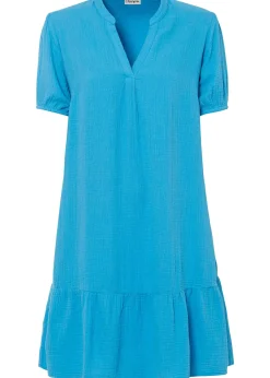 Femme bonprix Robes|Robe courte en gaze de coton