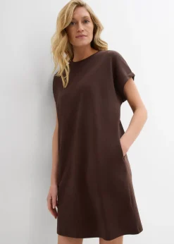 bonprix Robe courte en interlock épais|Femme Basiques