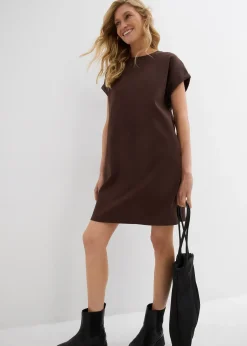 bonprix Robe courte en interlock épais|Femme Basiques