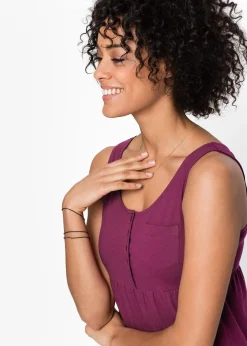 bonprix Robe courte en jersey coton|Femme Robes