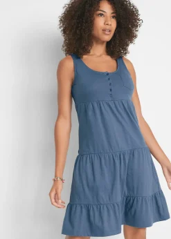 Femme bonprix Robes|Robe courte en jersey coton