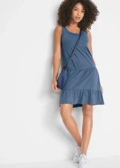 Femme bonprix Robes|Robe courte en jersey coton