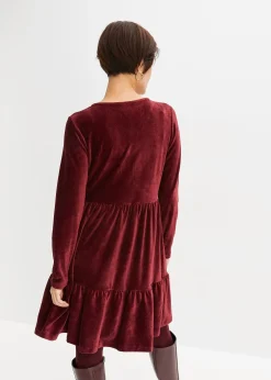 bonprix Robe courte en velours extensible|Femme Robes