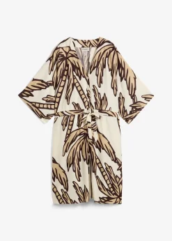 bonprix Robe courte en viscose fluide, manches kimono|Femme Robes