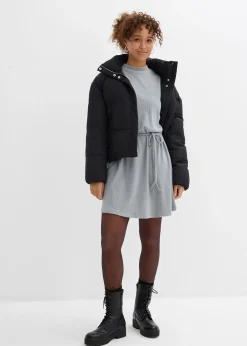 Femme bonprix Robes|Robe courte et côtelée