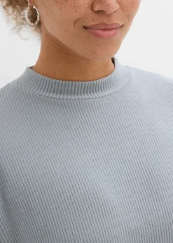 Femme bonprix Robes|Robe courte et côtelée