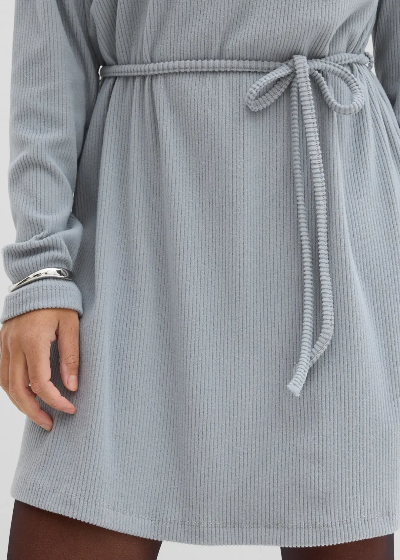 Femme bonprix Robes|Robe courte et côtelée