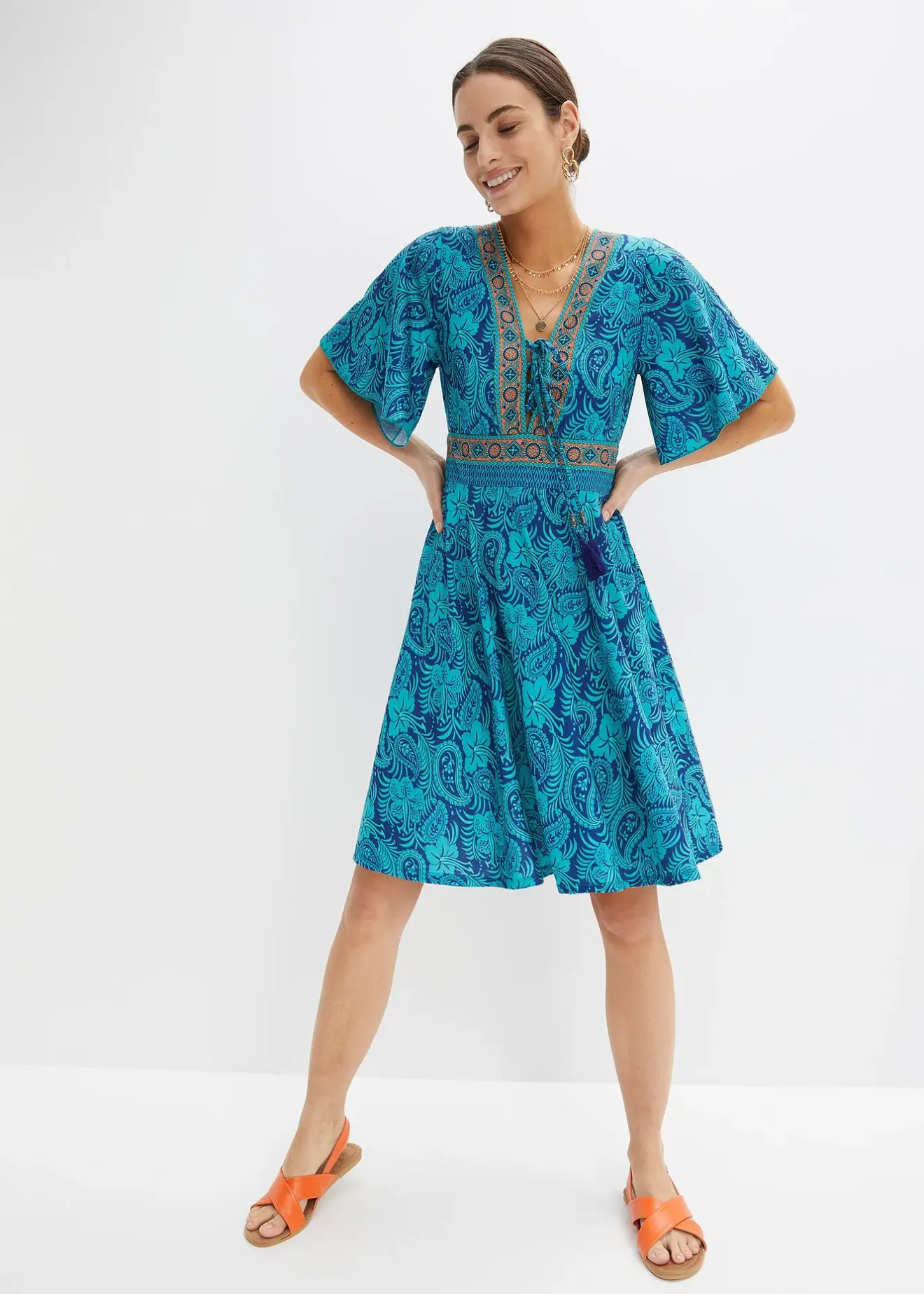 bonprix Robe courte imprimée|Femme Robes