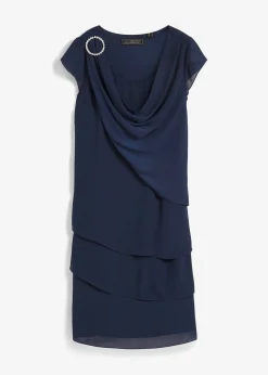 bonprix Robe courte look superposé avec accessoire sur l’épaule|Femme Mode Festive|Robes