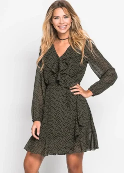 bonprix Robe courte style portefeuille|Femme Robes