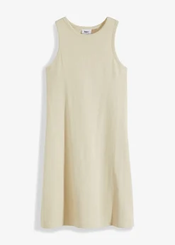 bonprix Robe côtelée en coton|Femme Basiques