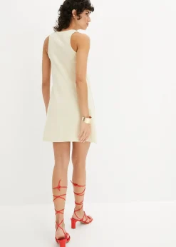 bonprix Robe côtelée en coton|Femme Basiques