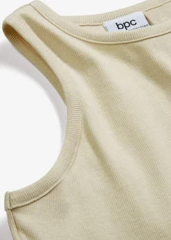 bonprix Robe côtelée en coton|Femme Basiques