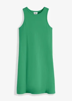 Femme bonprix Basiques|Robe côtelée en coton