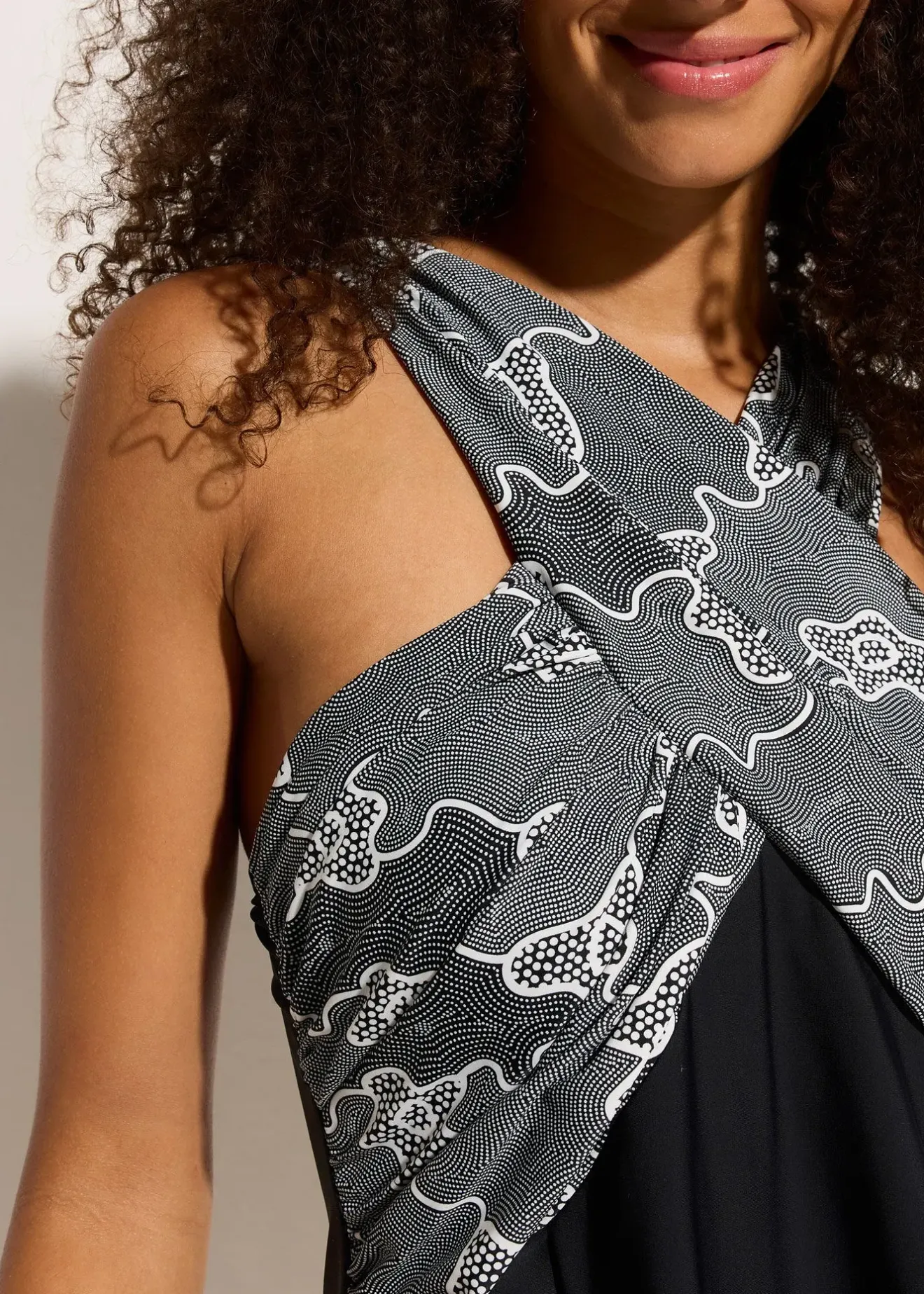 Femme bonprix Robes De Bain|Robe de bain à effet croisé