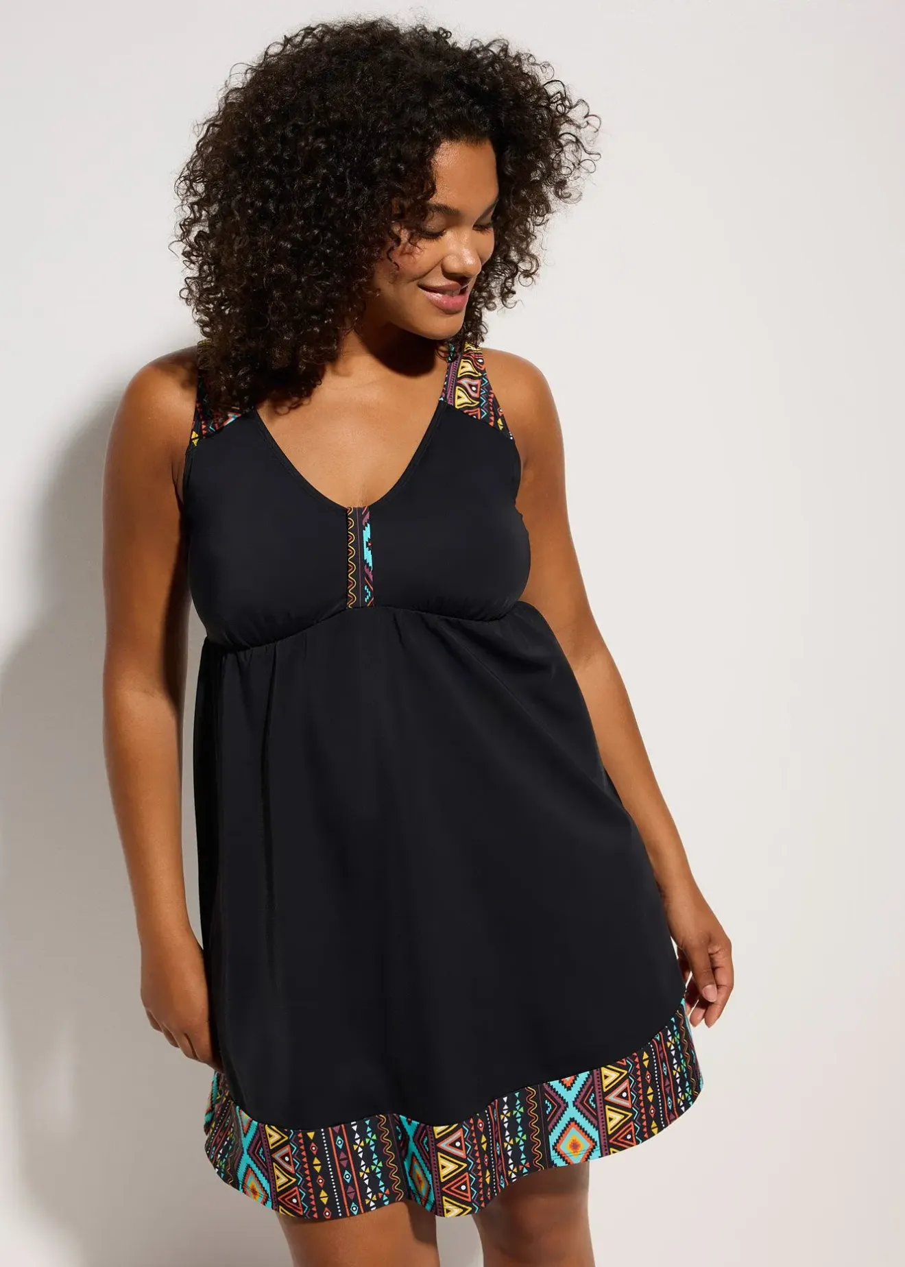 bonprix Robe de bain grande stature en polyamide recyclé|Femme Robes De Bain