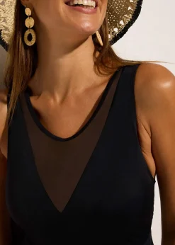 Femme bonprix Robes De Bain|Maillots De Bain Gainants|Robe de bain sculptante avec mesh, maintien léger